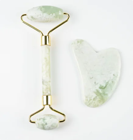 White Jade Roller & Gua Sha Wellness Set