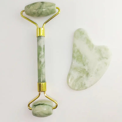 White Jade Roller & Gua Sha Wellness Set