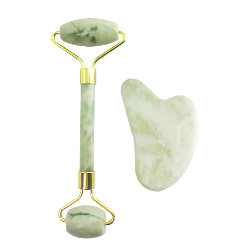 White Jade Roller & Gua Sha Wellness Set